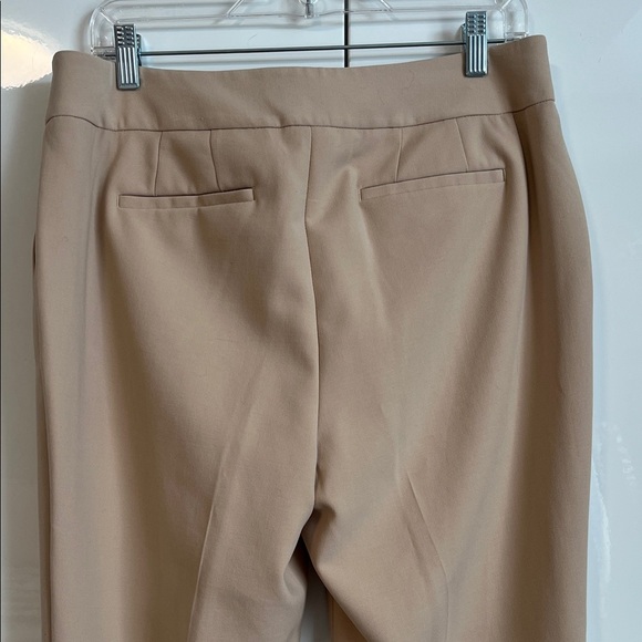 NWOT Talbots Luxe Double Weave Tan Straight Leg Women's Pants Lined, Size 10 - Picture 7 of 13